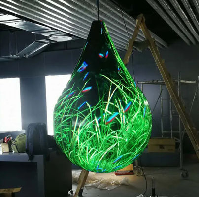 Ecrã LED transparente P4 convenientemente instalado Design leve de alta resolução